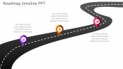 Editable Editable Roadmap Timeline PPT  and Google Slides